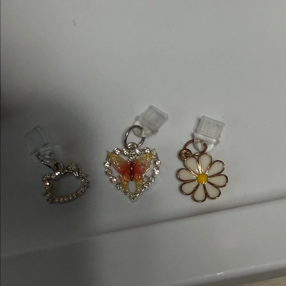 Smartphone Silver set Charms